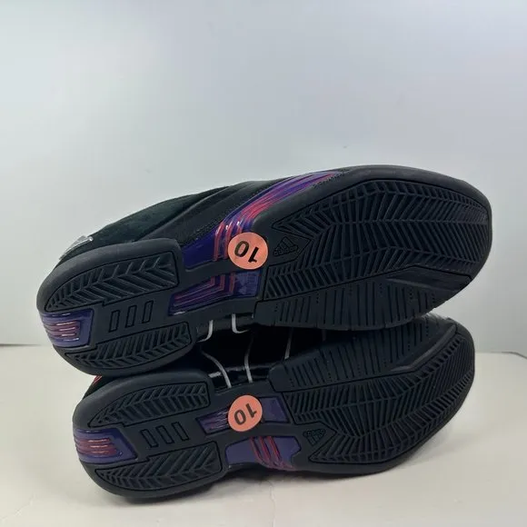 Adidas TMAC 3 Restomod Raptors Black Purple Basketball Shoe GY2394 Men’s Sz 10