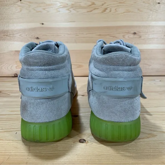 Adidas Tubular Invader Strap Shoes# BB5040Suede Upper Men’s 11.5 Grey Sesame