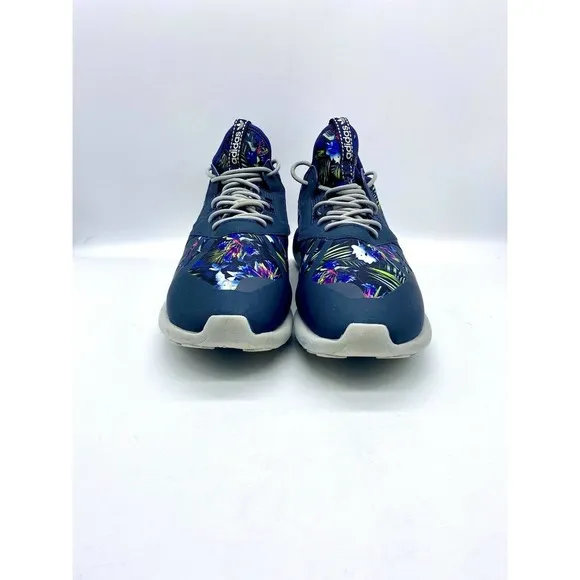 Adidas Tubular Runner Tennis Shoes Men’s Size 9.5 Q16463 rare shoe Blue Floral
