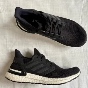 Adidas Ultra Boost Sz 8 41.5 Men's Black Running Shoes Sneakers