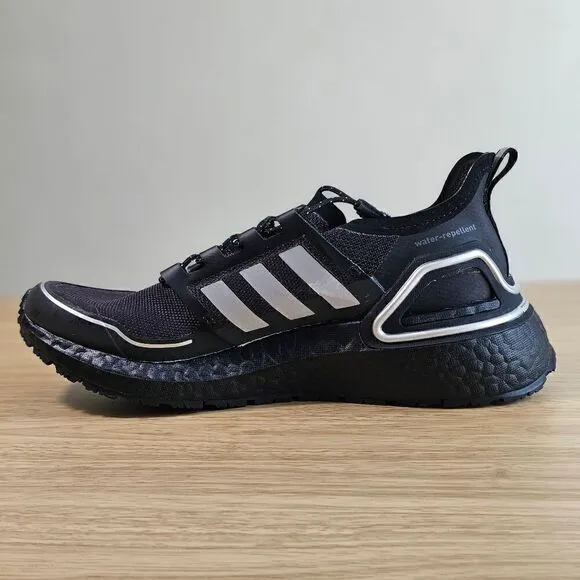 Adidas Ultraboost 20 Cold Ready Running Shoes Women’s 6 Black Silver Q46487 New