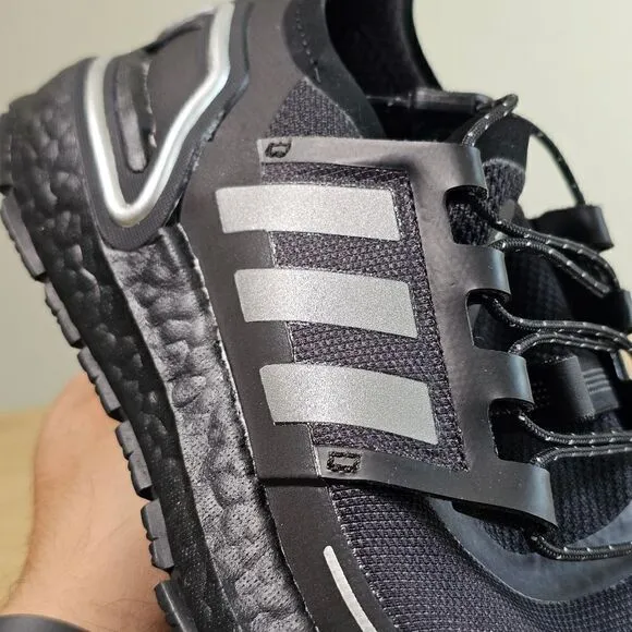 Adidas Ultraboost 20 Cold Ready Running Shoes Women’s 6 Black Silver Q46487 New