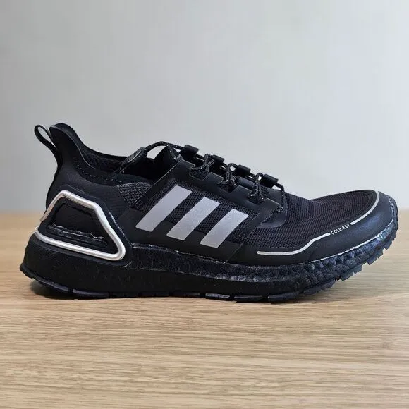 Adidas Ultraboost 20 Cold Ready Running Shoes Women’s 6 Black Silver Q46487 New