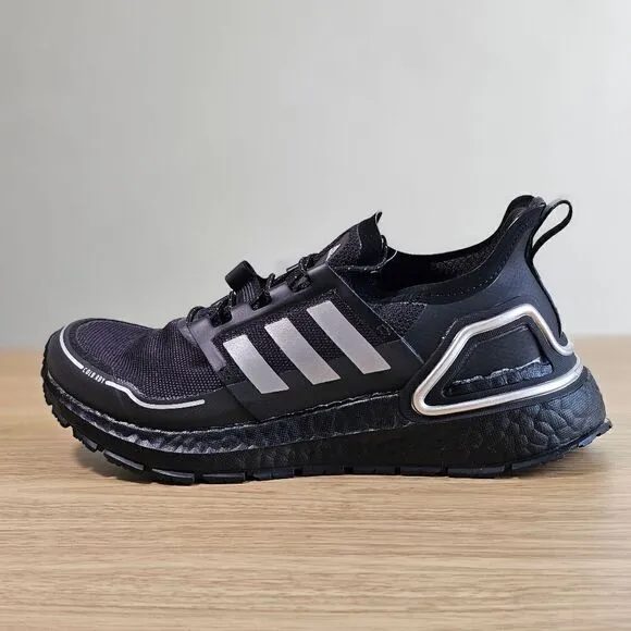 Adidas Ultraboost 20 Cold Ready Running Shoes Women’s 6 Black Silver Q46487 New