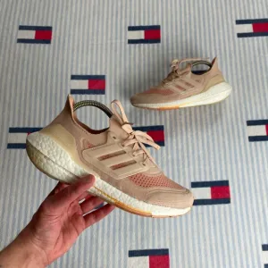 Adidas Ultraboost 21 Prime Blue athletic running shoes