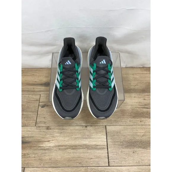 Adidas Ultraboost 21 Running Shoes Lightweight Athletic Black/Green Mens 9.5