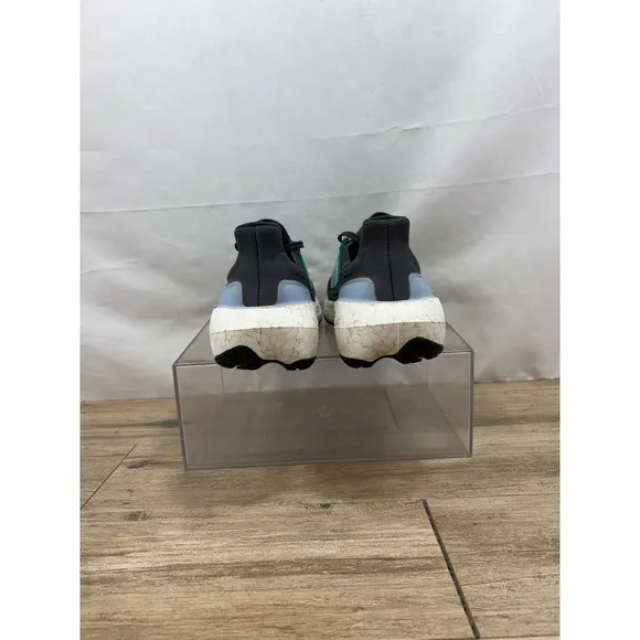 Adidas Ultraboost 21 Running Shoes Lightweight Athletic Black/Green Mens 9.5