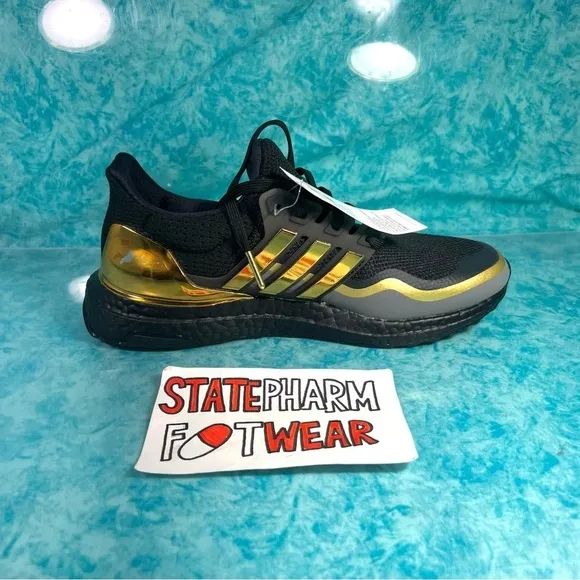 Adidas Ultraboost MTL Black Gold Women’s Low Top Shoes Athletic Size 6W/5M
