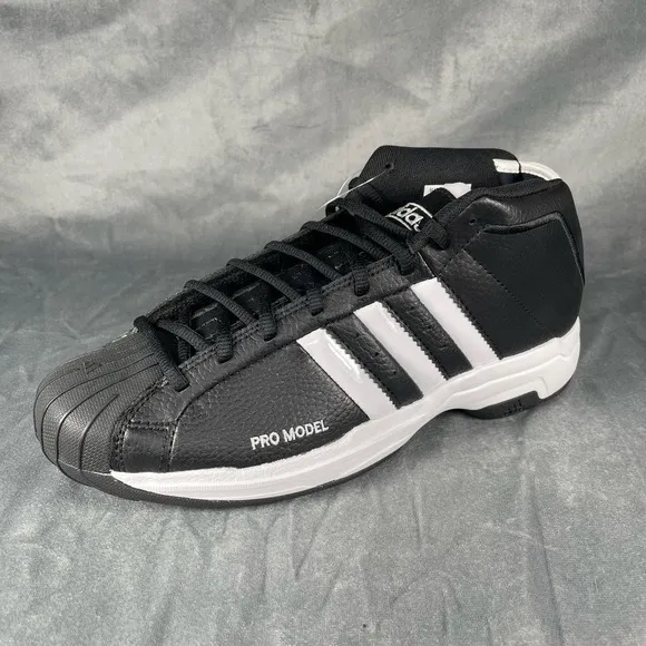 adidas Unisex-Adult Pro Model‎ 2g Basketball Shoes Black White Mens Size 8
