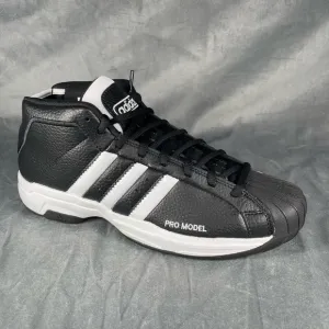adidas Unisex-Adult Pro Model‎ 2g Basketball Shoes Black White Mens Size 8