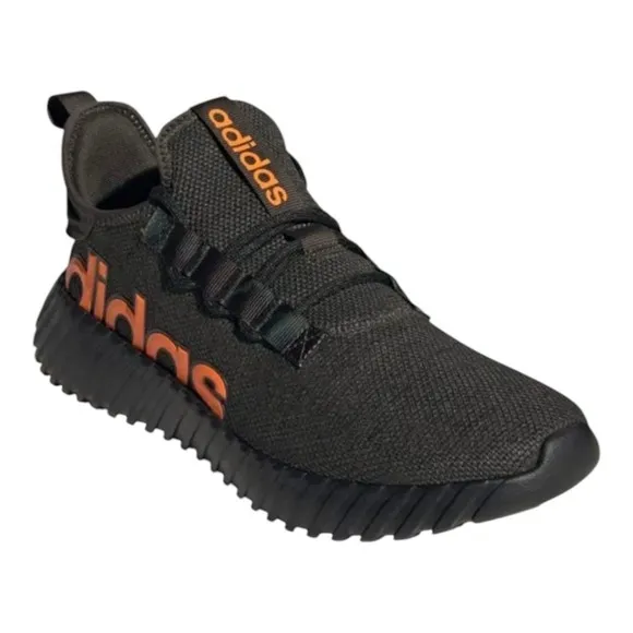 Adidas Unisex Kaptir 3.0‎ Black Lace-Up Running Shoes  Size 4 Youth IG2488 NEW