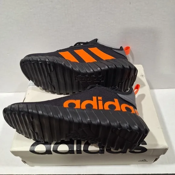 Adidas Unisex Kaptir 3.0‎ Black Lace-Up Running Shoes  Size 4 Youth IG2488 NEW