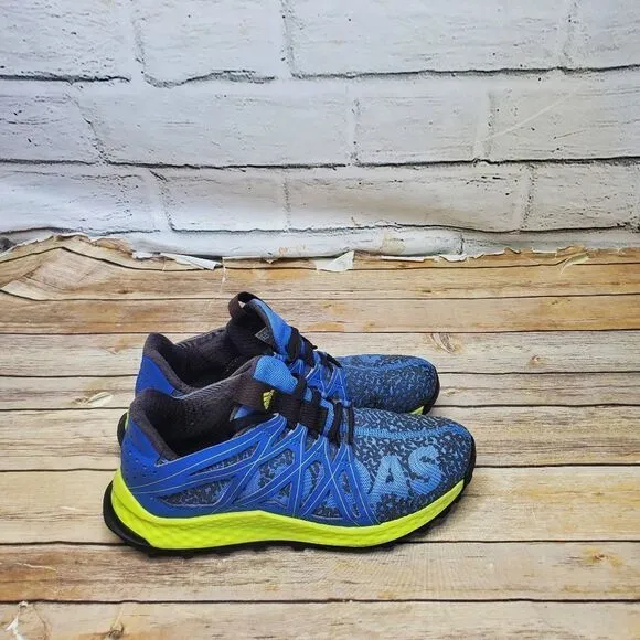 Adidas Vigor Bounce J Trail Running Shoes Blue Yellow Mens Size 6