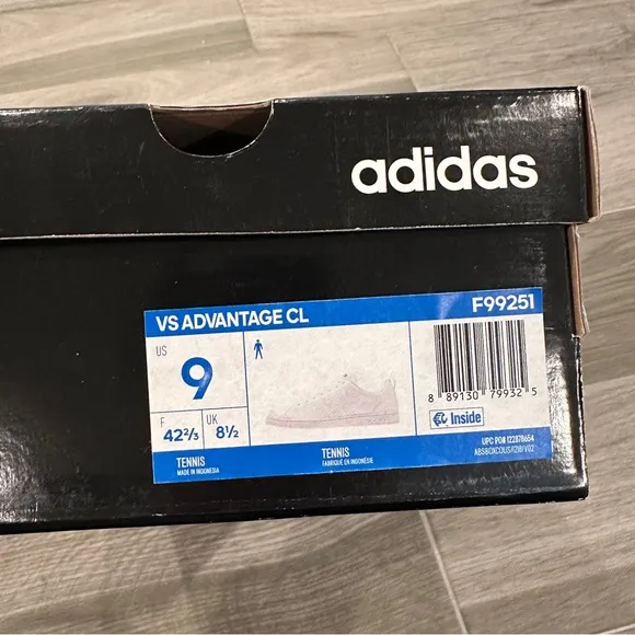 Adidas VS Advantage CL white tennis shoes sneakers