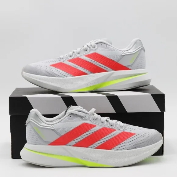 Adidas Women's Duramo Speed 2 Breathable Wide Running Shoes Gray/Red Size 8