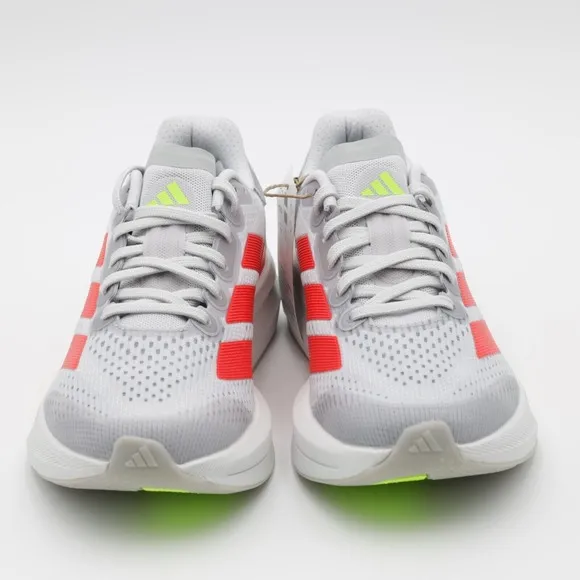Adidas Women's Duramo Speed 2 Breathable Wide Running Shoes Gray/Red Size 8
