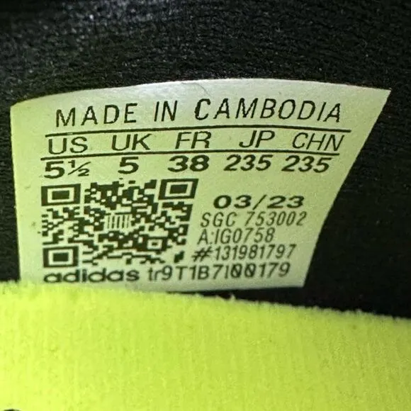 Adidas X Crazyfast INJ.3 FG Cleats Unisex Men 5.5 Women 6.5 Black Grey Lime