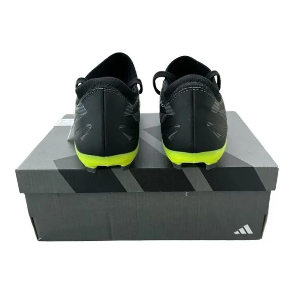 Adidas X Crazyfast INJ.3 FG Cleats Unisex Men 5.5 Women 6.5 Black Grey Lime