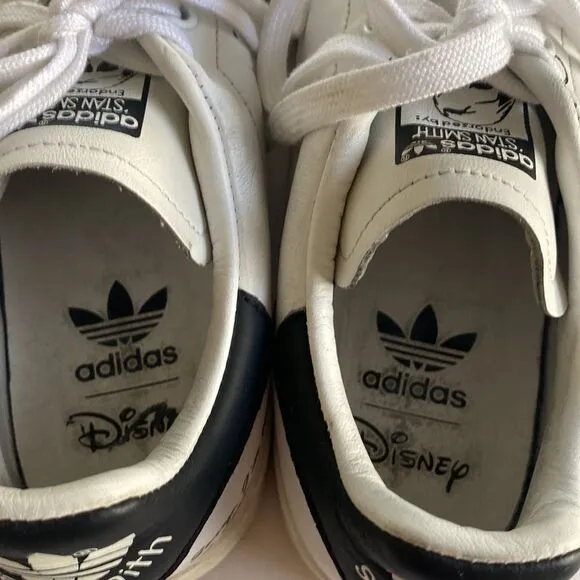 ADIDAS X DISNEY Men’s Stan Smith White Leather Shoes Size 9 1/2