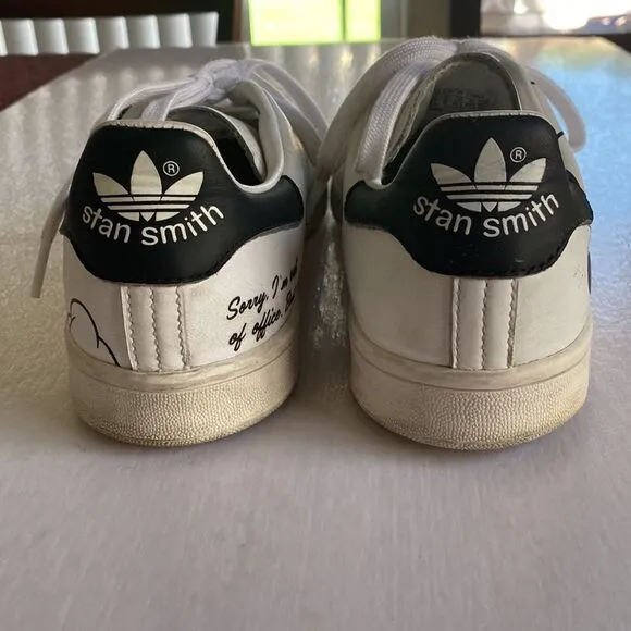 ADIDAS X DISNEY Men’s Stan Smith White Leather Shoes Size 9 1/2