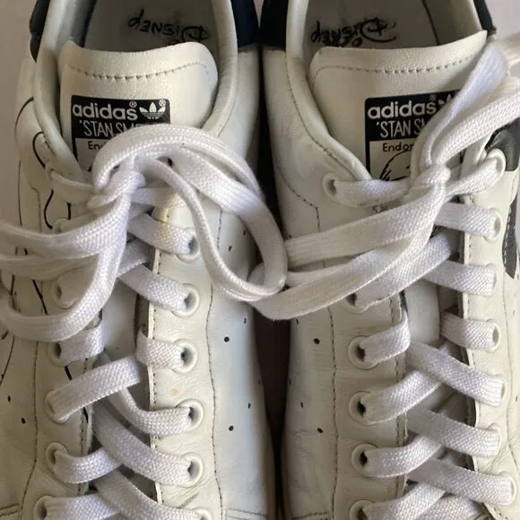 ADIDAS X DISNEY Men’s Stan Smith White Leather Shoes Size 9 1/2