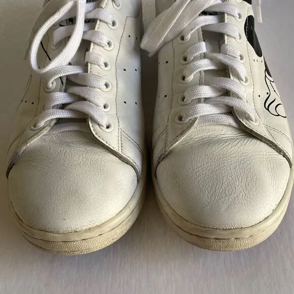 ADIDAS X DISNEY Men’s Stan Smith White Leather Shoes Size 9 1/2