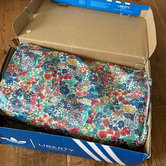 Adidas x Liberty London SL 72 sneakers OG womens size 11 green floral print NEW