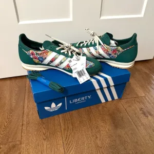 Adidas x Liberty London SL 72 sneakers OG womens size 9.5 green floral print NEW