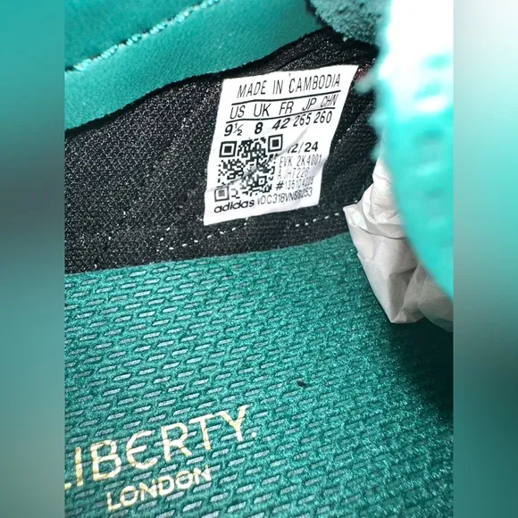 Adidas x Liberty London SL 72 sneakers OG womens size 9.5 green floral print