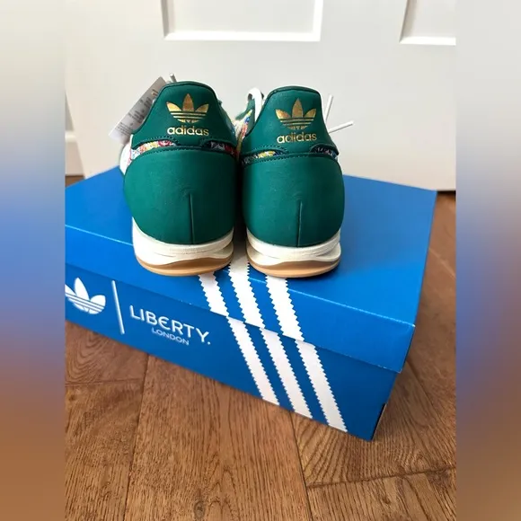 Adidas x Liberty London SL 72 sneakers OG womens size 9.5 green floral print