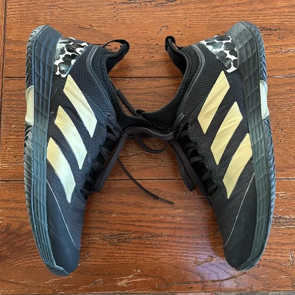 adidas x Marimekko Adizero Ubersonic 4 Black Gold Metallic Women’s Size 8.5