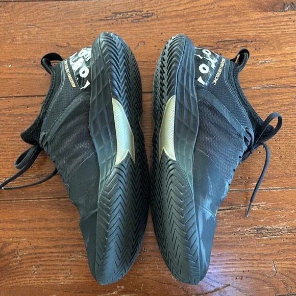 adidas x Marimekko Adizero Ubersonic 4 Black Gold Metallic Women’s Size 8.5