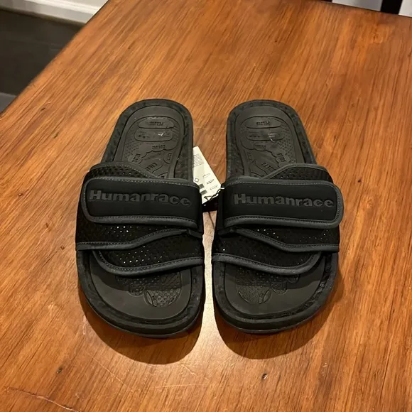 Adidas X PW Pharrell Williams Chancletas HU Slides Shoes GX2483 Mens Size 7