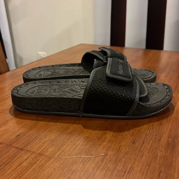 Adidas X PW Pharrell Williams Chancletas HU Slides Shoes GX2483 Mens Size 7