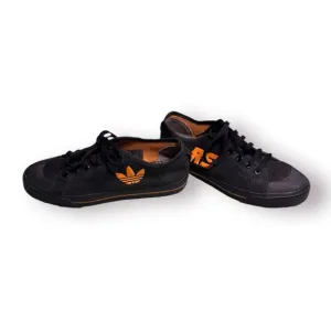 Adidas x Raf Simons Spirit‎ Low Sneakers Black Orange Mens Size 8 Super Rare