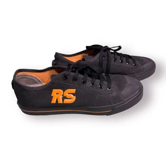 Adidas x Raf Simons Spirit‎ Low Sneakers Black Orange Mens Size 8 Super Rare