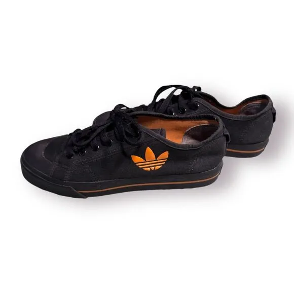 Adidas x Raf Simons Spirit‎ Low Sneakers Black Orange Mens Size 8 Super Rare