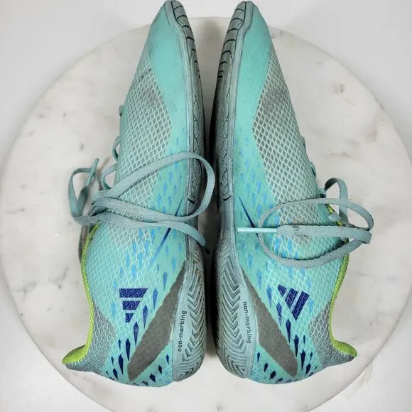 Adidas X Speedportal4 FxG Womens Indoor Soccer Football Cleats 8 Aqua Blue Laces