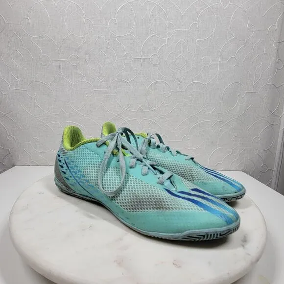Adidas X Speedportal4 FxG Womens Indoor Soccer Football Cleats 8 Aqua Blue Laces