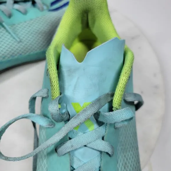 Adidas X Speedportal4 FxG Womens Indoor Soccer Football Cleats 8 Aqua Blue Laces