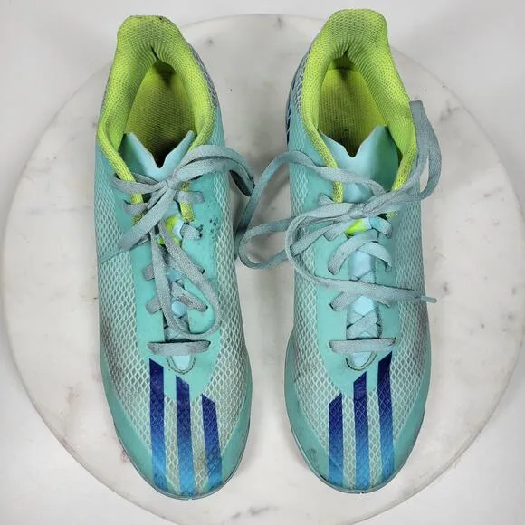 Adidas X Speedportal4 FxG Womens Indoor Soccer Football Cleats 8 Aqua Blue Laces