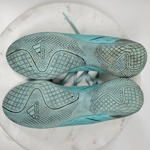 Adidas X Speedportal4 FxG Womens Indoor Soccer Football Cleats 8 Aqua Blue Laces