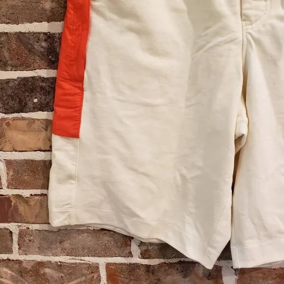 adidas Y-3 Yohji Yamamoto Men’s Lrg Stretch Terry Shorts Off White/Orange HZ8815