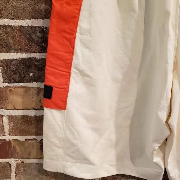 adidas Y-3 Yohji Yamamoto Men’s Lrg Stretch Terry Shorts Off White/Orange HZ8815