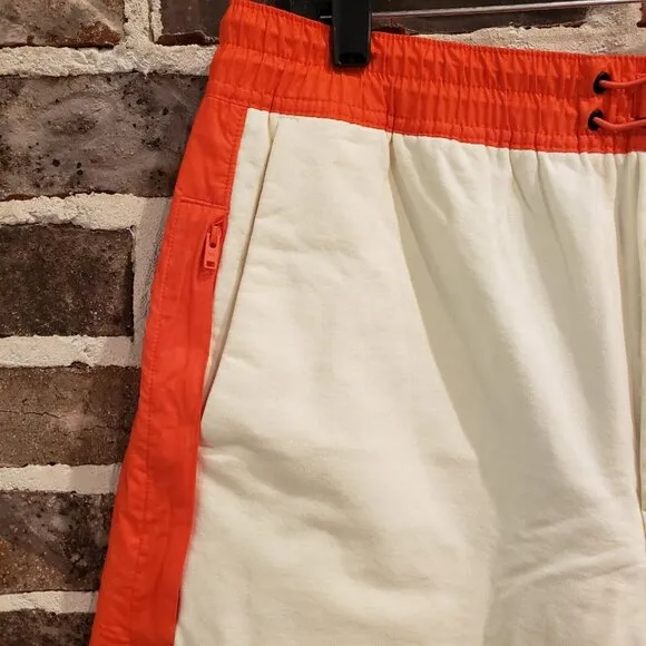 adidas Y-3 Yohji Yamamoto Men’s Lrg Stretch Terry Shorts Off White/Orange HZ8815