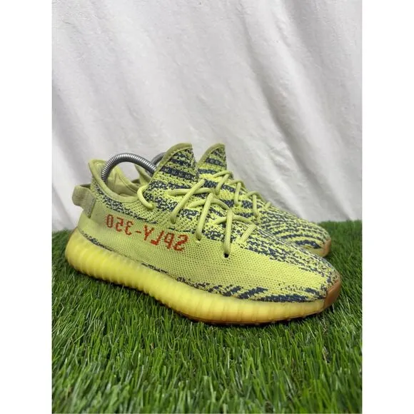 Adidas  Yeezy Boost 350 V2 Low Semi Frozen Yellow With BOX Size 7
