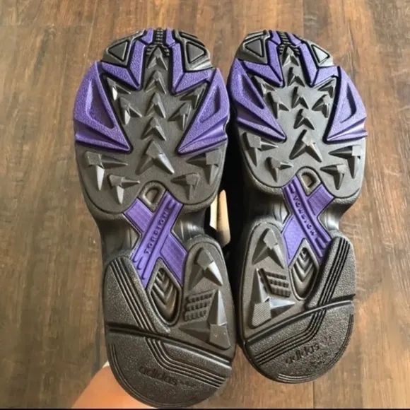 Adidas Yung 1 Purple Plaid Sneakers Size 6 Wmn