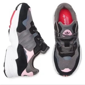Adidas Yung 96 J Sneaker Gray Pink Black Shoes Men’s Sz 7