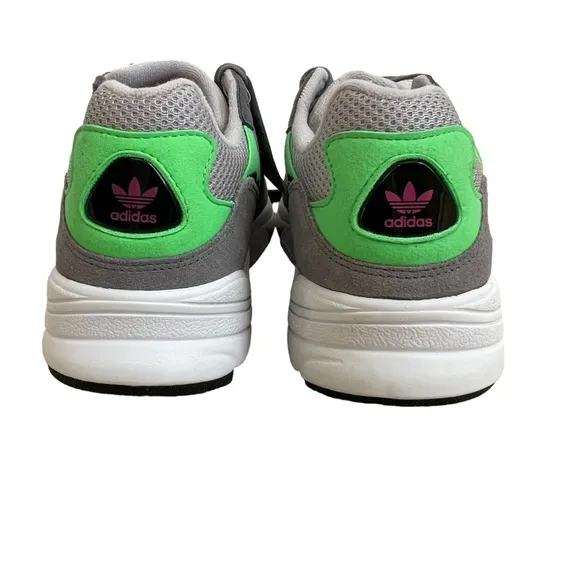 Adidas Yung-96 J Torsion Sneakers Shoes Men’s Size 6.5 Gray Green Pink Athletic
