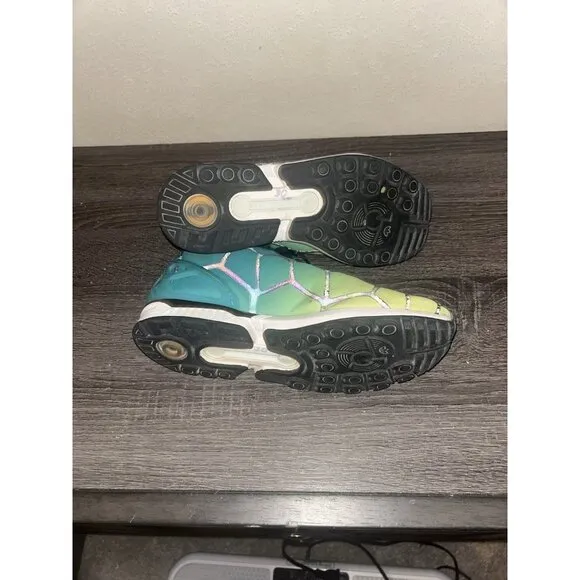 Adidas ZX Flux J Green Aqua  Athletic Running Ortholite Unisex Sneakers Size 6